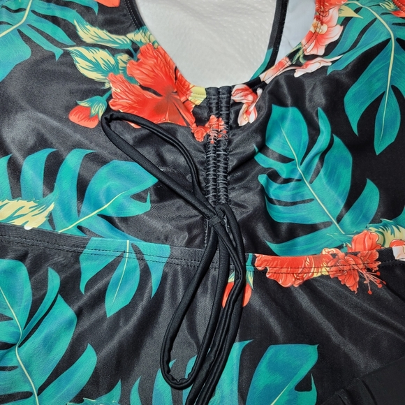 NWOT MODEST tankini floral boyshort tummy control swim suit bathing - Picture 5 of 11
